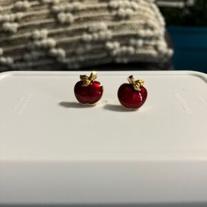 Vintage AVON “Apple Harvest” Stud Enamel Earrings